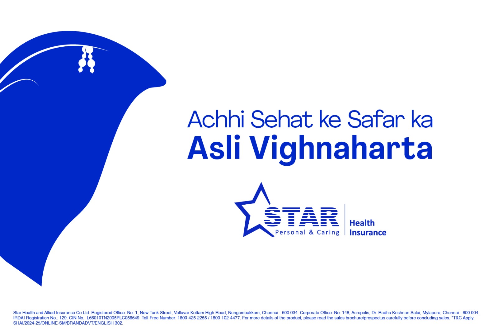 Bappa side profile — Vighnaharta